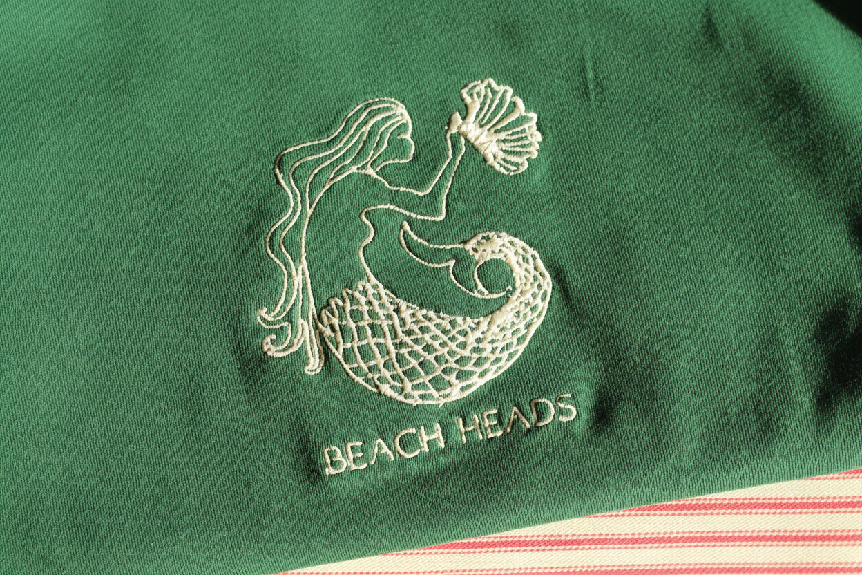 Beach Heads Embroidered Logo 90s Baby Tee