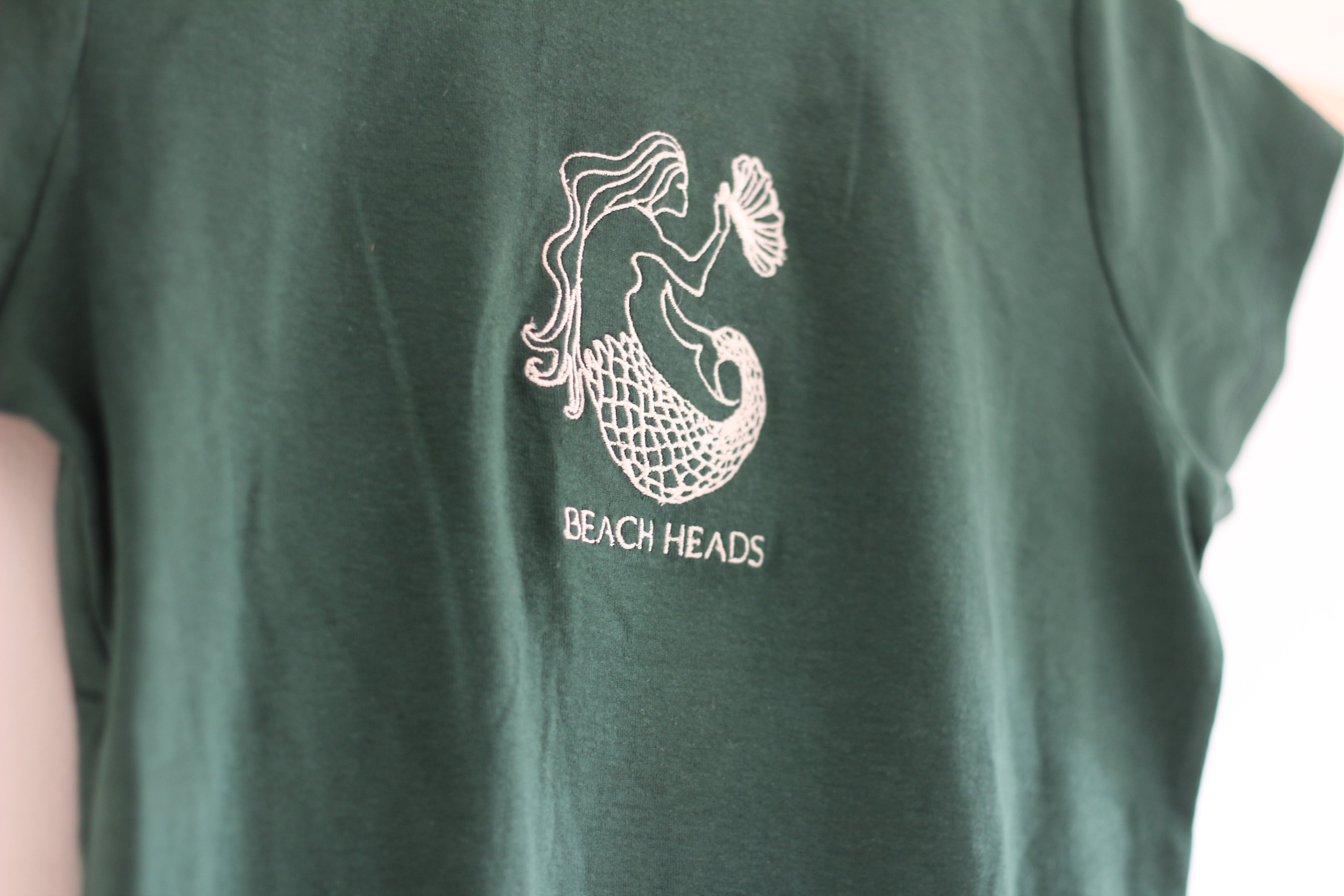 Beach Heads Embroidered Logo 90s Baby Tee