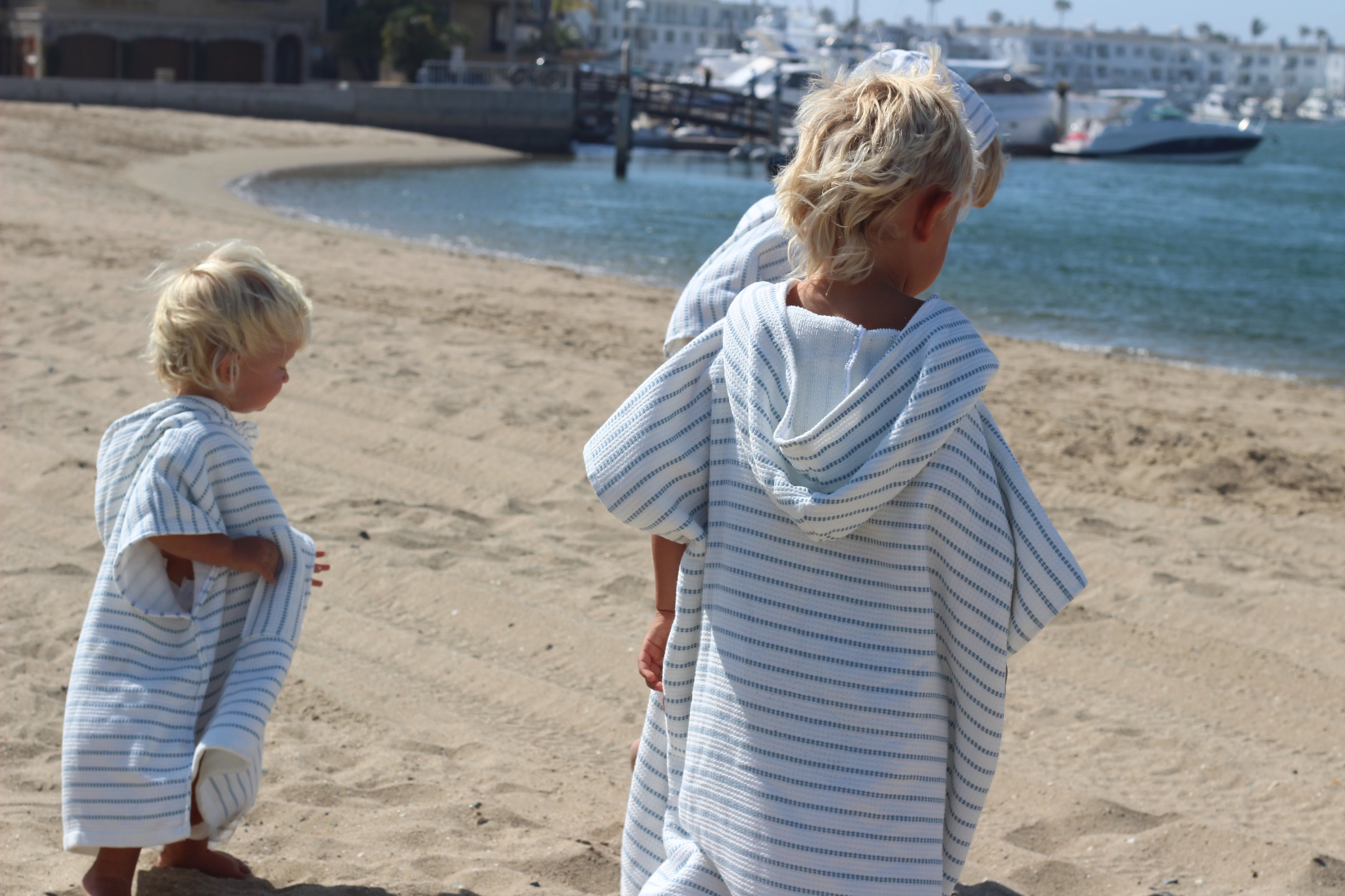 Custom Monogrammed Kids Waffle Terry Poncho