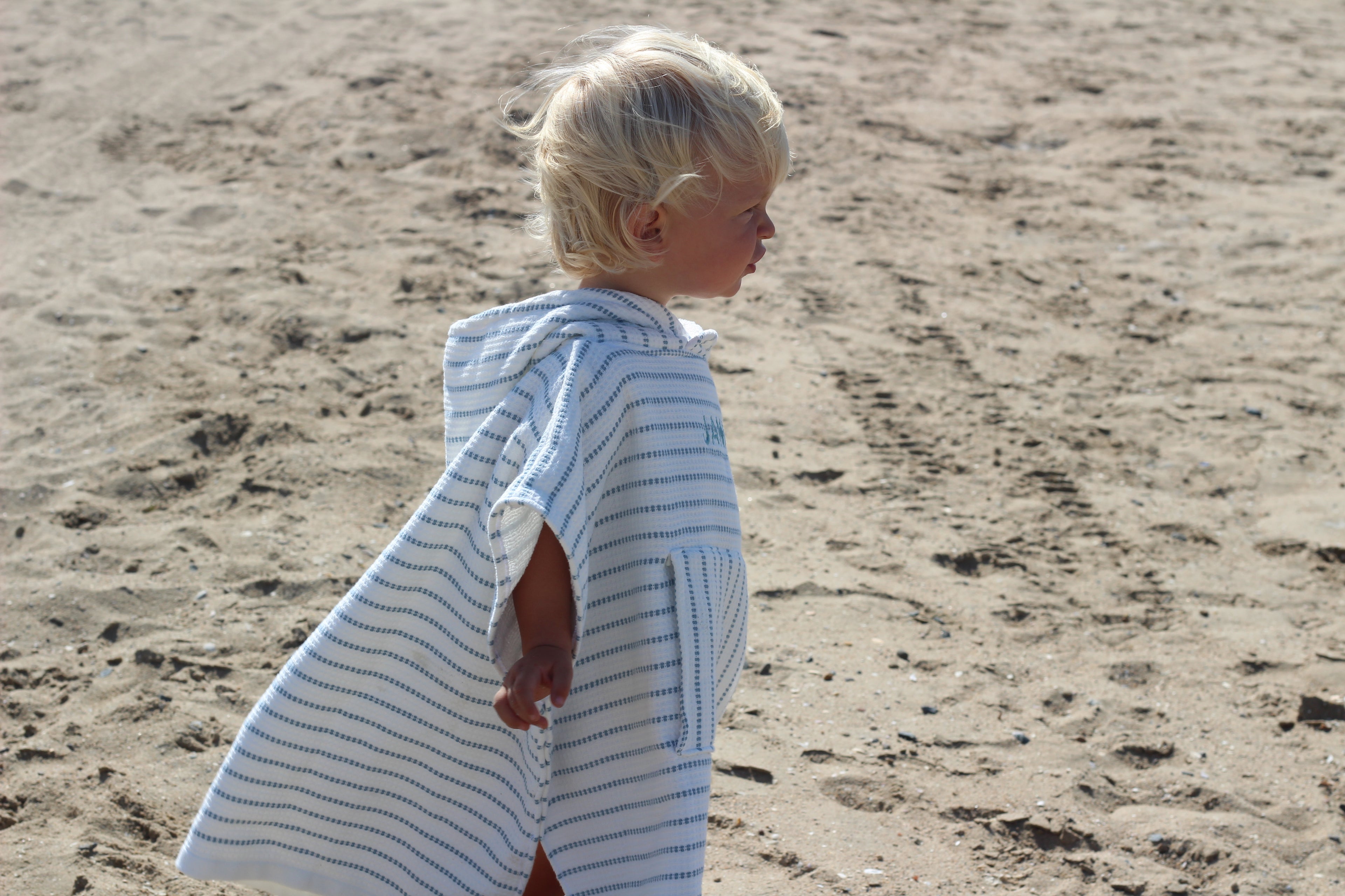 Custom Monogrammed Kids Waffle Terry Poncho